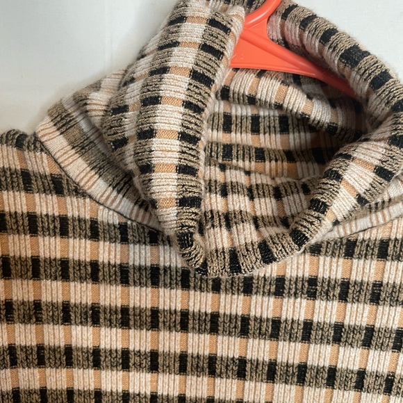 Maeve By Anthropologie Women’s Size Small Button Sleeve Turtleneck Striped 5826 - Picture 7 of 8